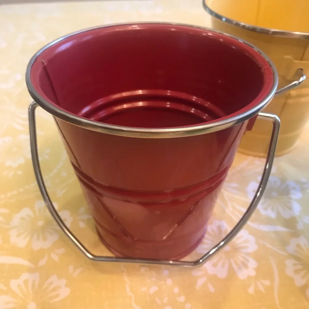 Pottery Barn Enamel Pails